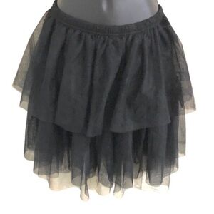Elegant Black Tulle Skirt from Free People